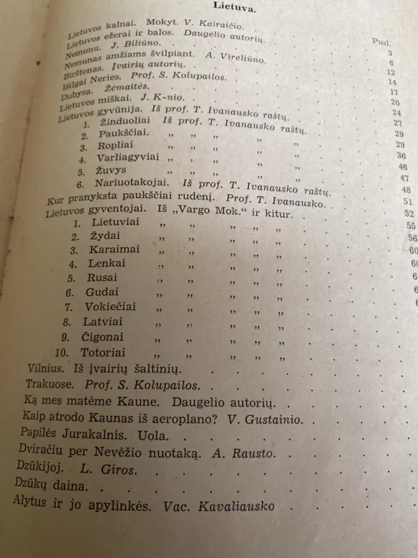 Kraštai ir žmonės. Lietuva. I tomas - Stanislovas Tarvydas, knyga 4