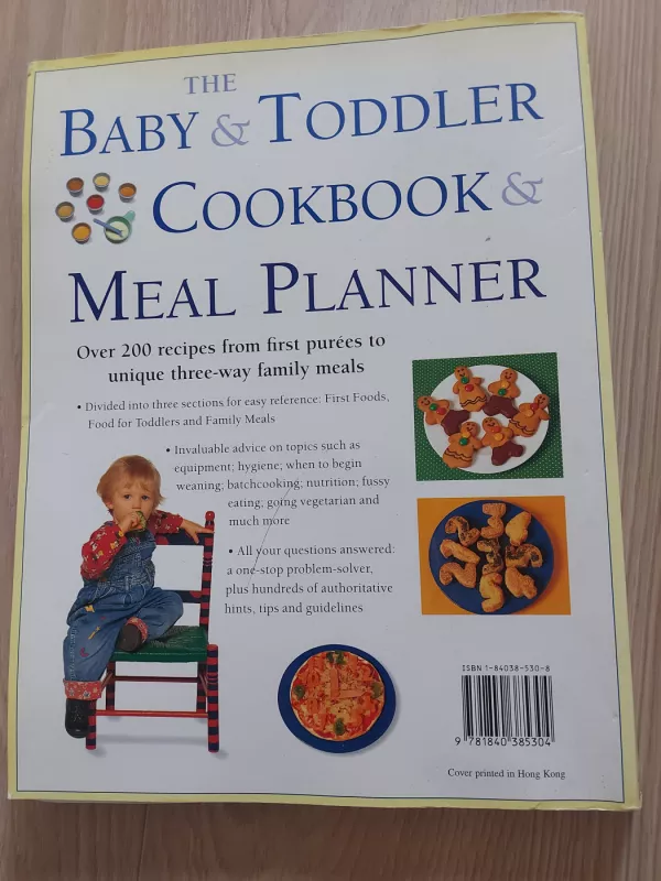 Baby & toddler cookbook. Meal planner - Sara Lewis, knyga 2