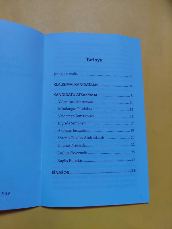 10 svarbių klausimų kandidatams į Lietuvos Respublikos prezidento postą - Autorių Kolektyvas, knyga 4