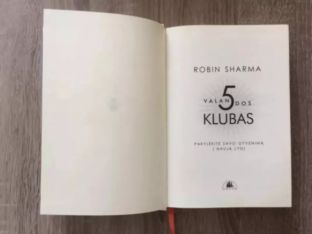 5 valandos klubas - Robin Sharma, knyga 3