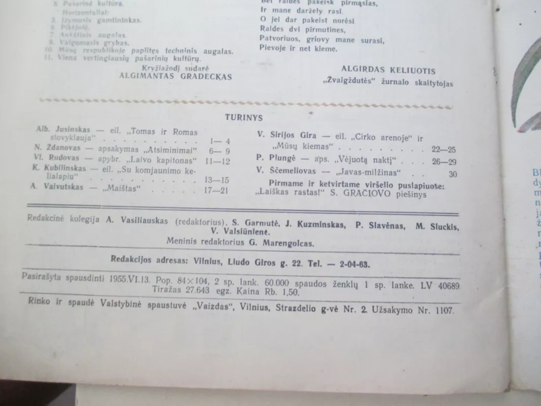 Žvaigždutė 1955 Nr. 6. - Autorių kolektyas, knyga 5