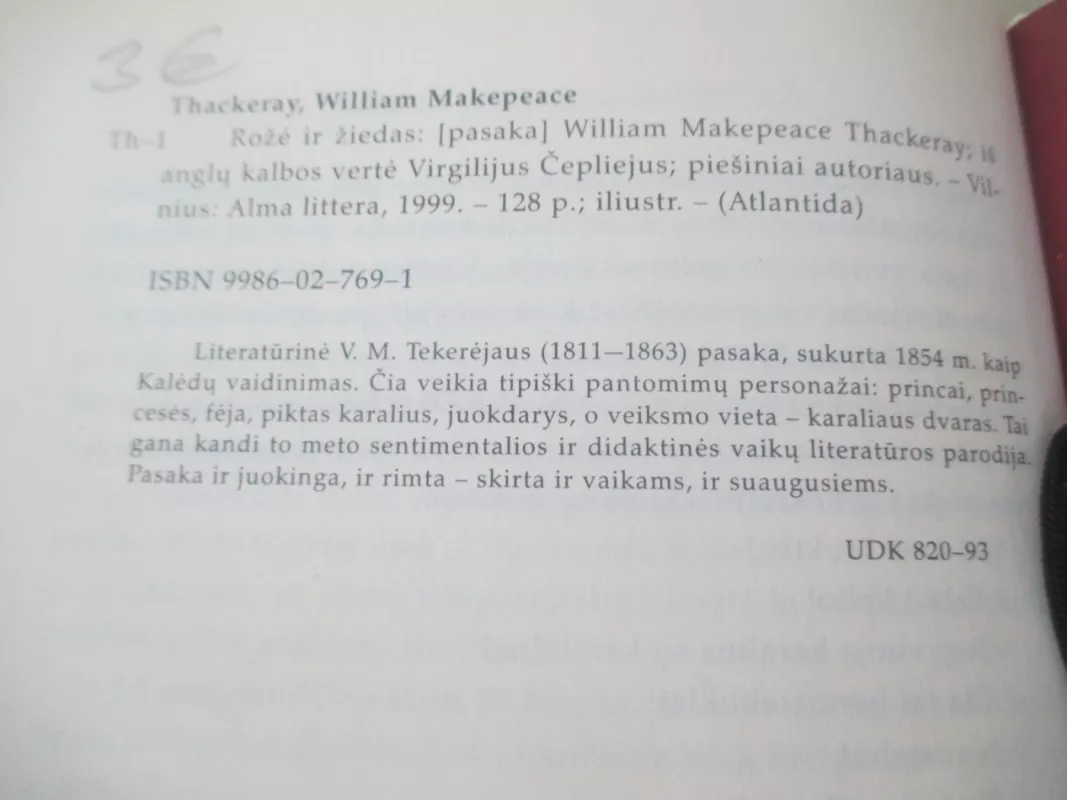 Rožė ir žiedas - William Makepeace Thackeray, knyga 4