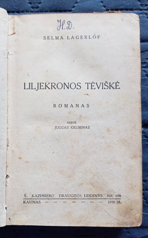 Liljekronos tėviškė - Selma Lagerlöf, knyga 2