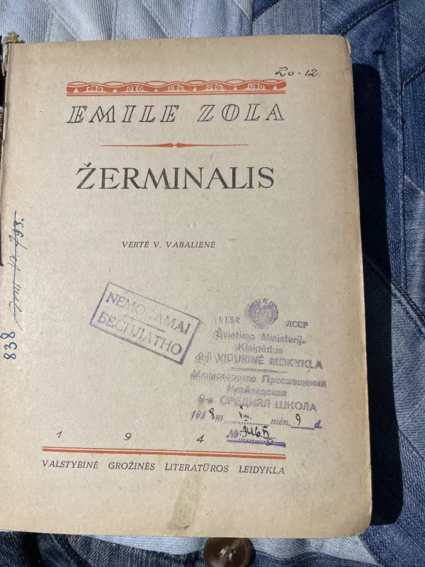 Žerminalis - Emile Zola, knyga 3