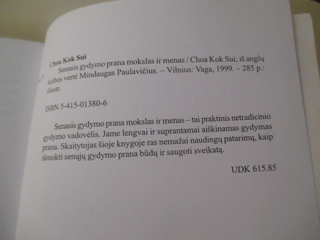 Senasis gydymo Prana mokslas ir menas -  Choa Kok Sui, knyga 5