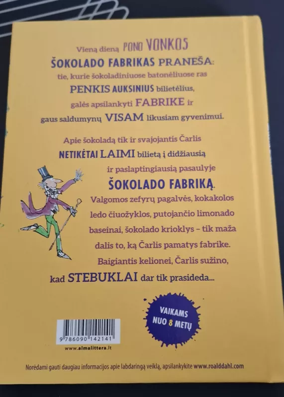 Čarlis ir šokolado fabrikas - Roald Dahl, knyga 4