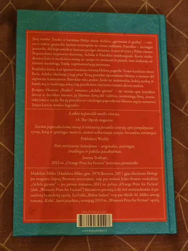 Achilo giesmė - Madeline Miller, knyga 5