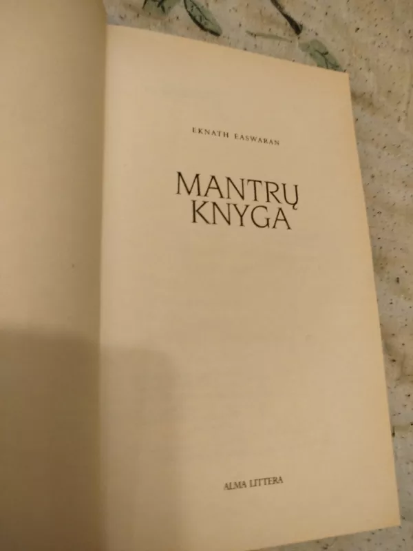 Mantrų knyga - Eknath Easwaran, knyga 3