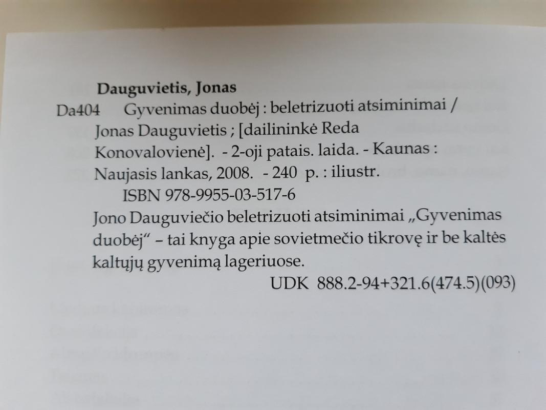 Gyvenimas duobėj - Jonas Dauguvietis, knyga 4