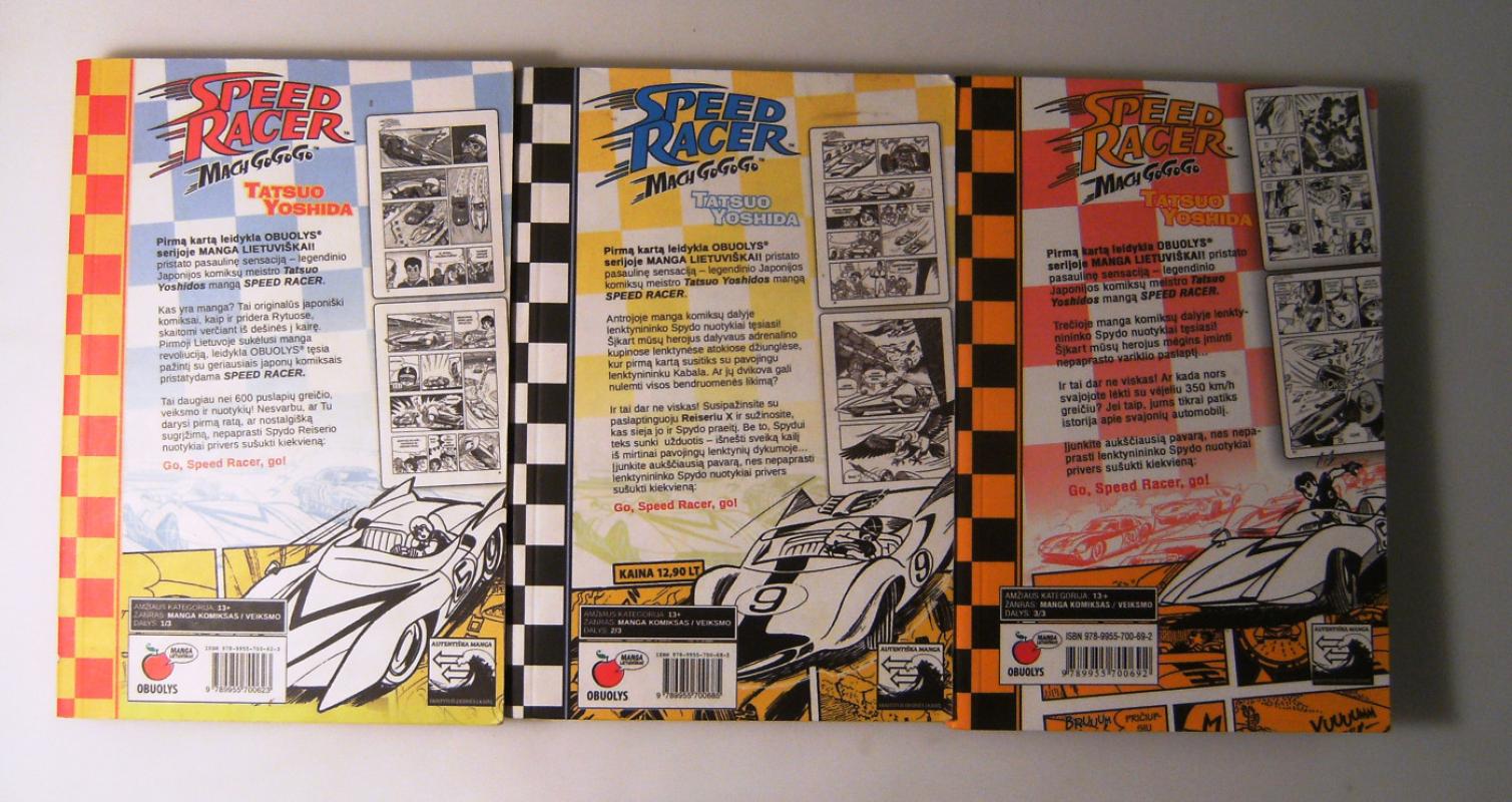 Speed racer Mach Go Go Go I-III dalys - Tatsuo Yoshida, knyga 6