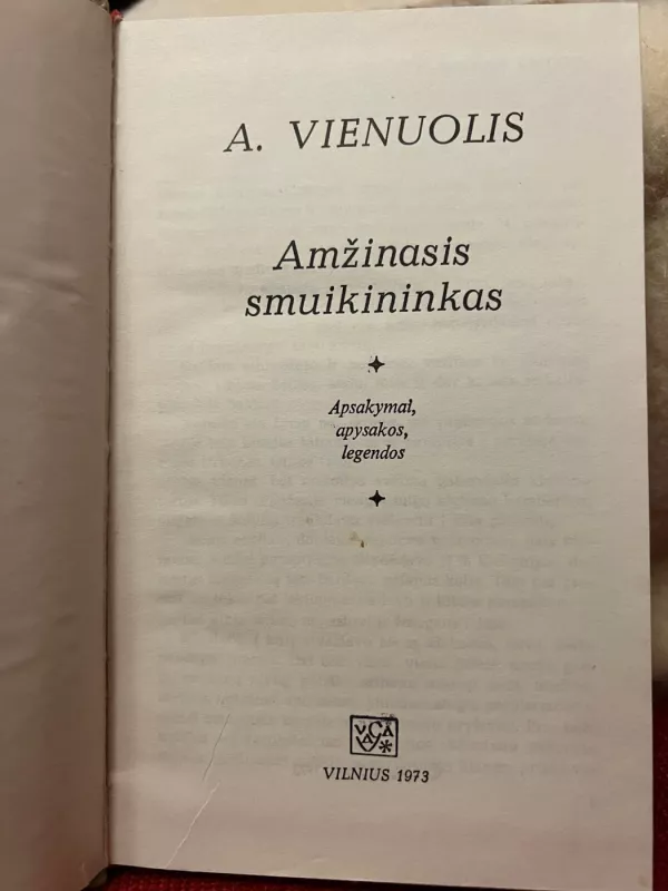 Amžinasis smuikininkas - Antanas Vienuolis, knyga 3