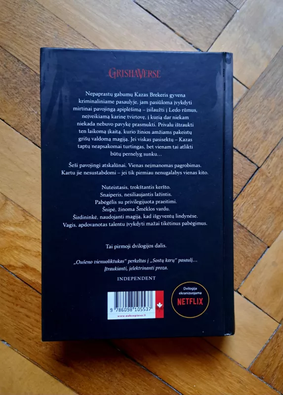 Šešetas varnų - Leigh Bardugo, knyga 3