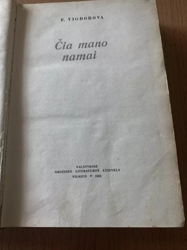 Čia mano namai - F. Vigdorova, knyga 3