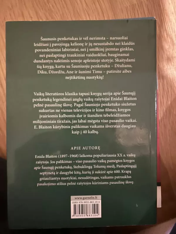 Šauniojo penketuko nuotykiai. Vėl Kirino saloje. Penketukas važiuoja į stovyklą. - Enid Blyton, knyga 3