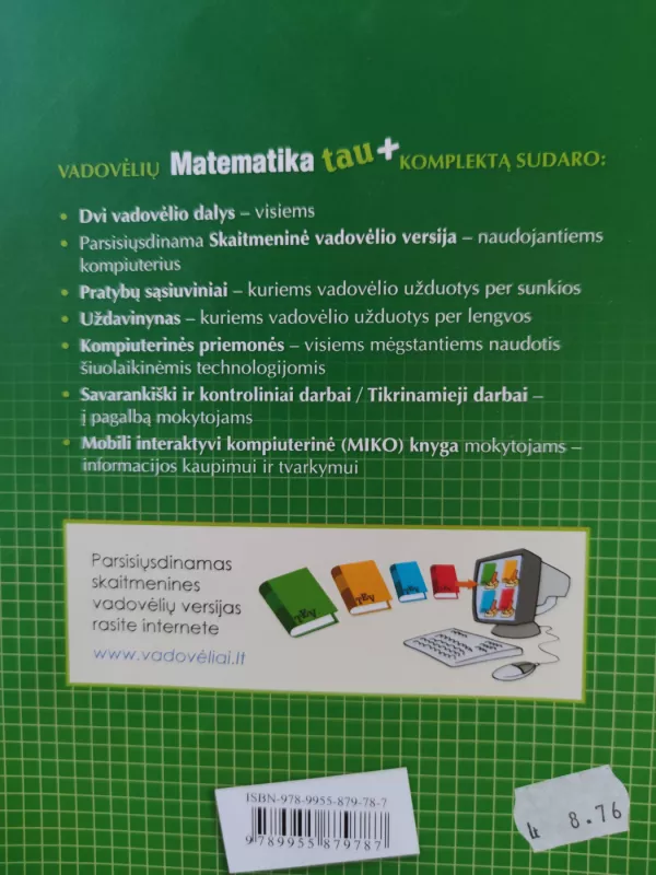 Matematika tau 9 klasei. Pratybų sąsiuvinis (1 dalis) - Autorių Kolektyvas, knyga 3