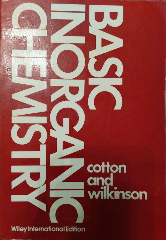 Basic Inorganic Chemistry - F. Albert Cotton, Geoffrey Wilkinson, knyga 2