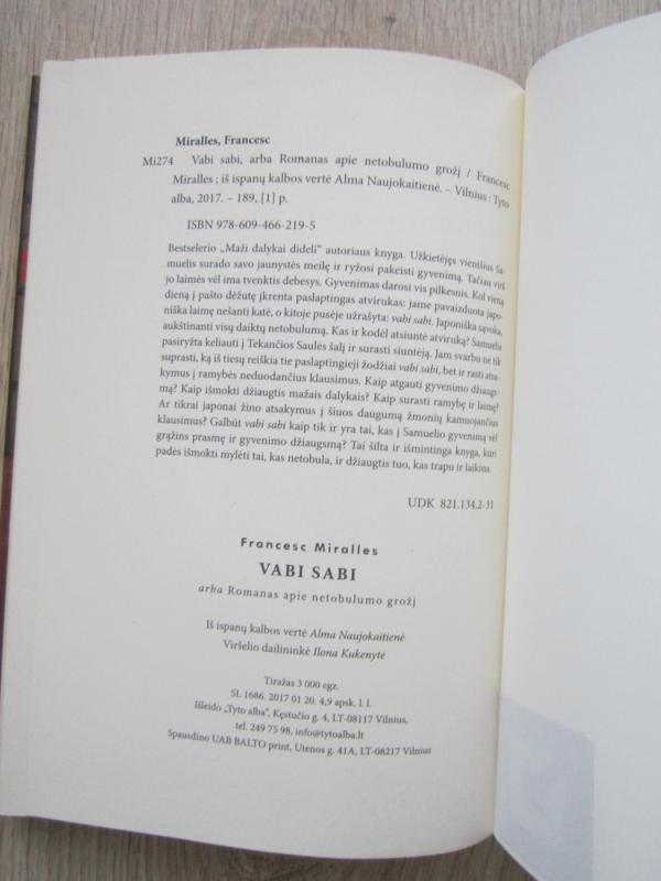 Vabi Sabi, arba Romanas apie netobulumo grožį - Francesc Miralles, knyga 4