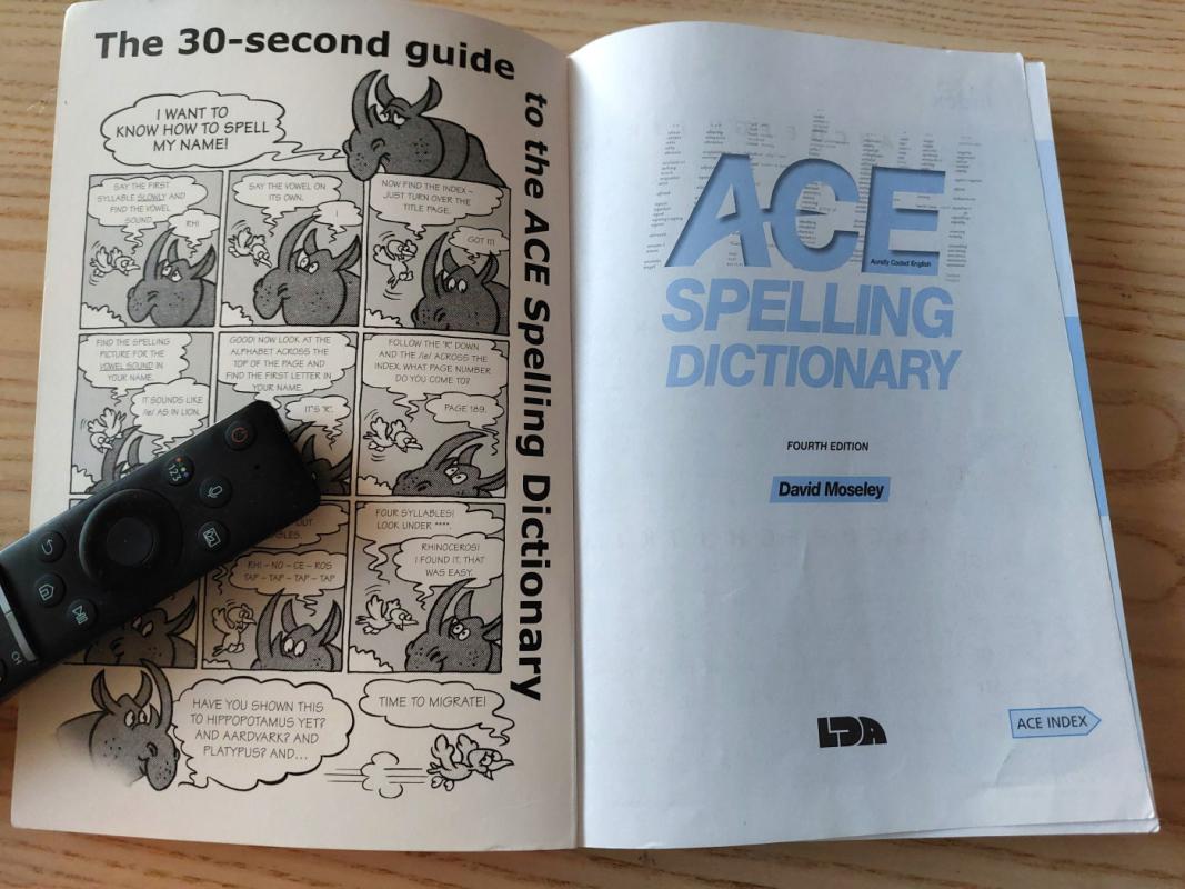 Ace Spelling Dictionary (Aurally Coded English) - David Moseley, knyga 3