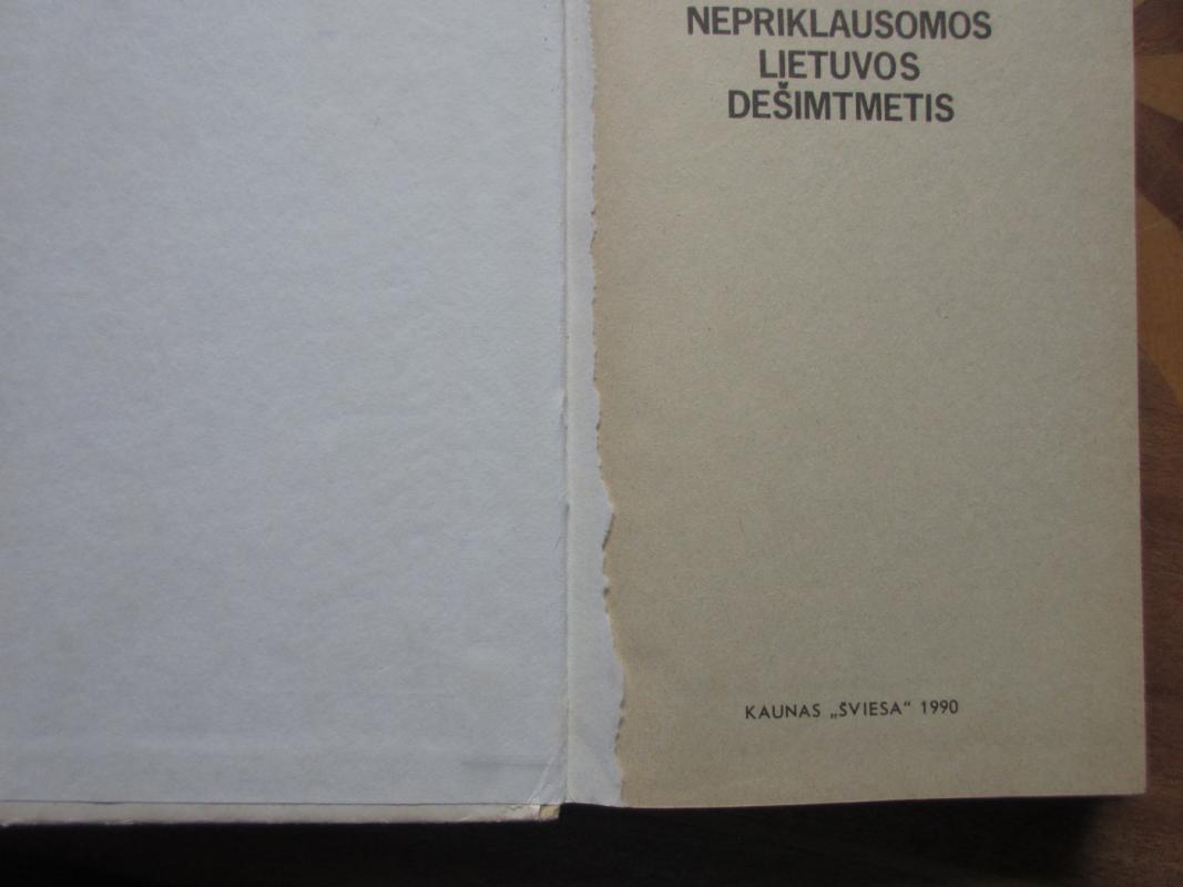 Pirmasis nepriklausomos Lietuvos dešimtmetis - J. Barkauskas, ir kiti. , knyga 4