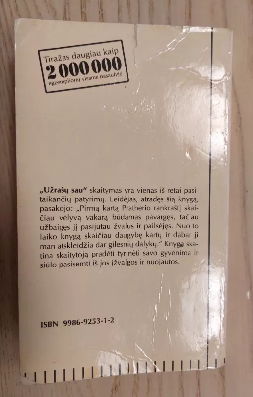 Užrašai sau. Mano pastangos tapti asmenybe - Hugh Prather, knyga 6