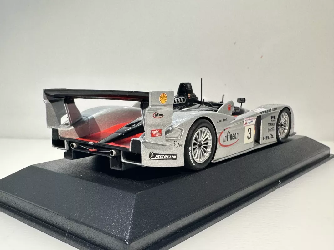 Audi R8 Infineon #3 Le Mans 2002 1:43 Minichamps - , namai ir interjeras 4