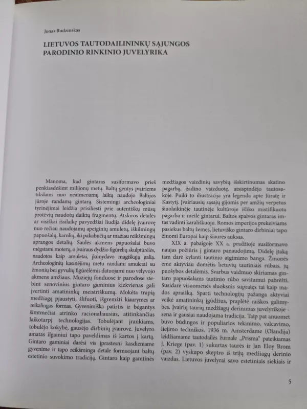 Lietuvos tautodailininkų sąjungos parodinis rinkinys. JUVELYRIKA - Jonas rudzinskas, knyga 3