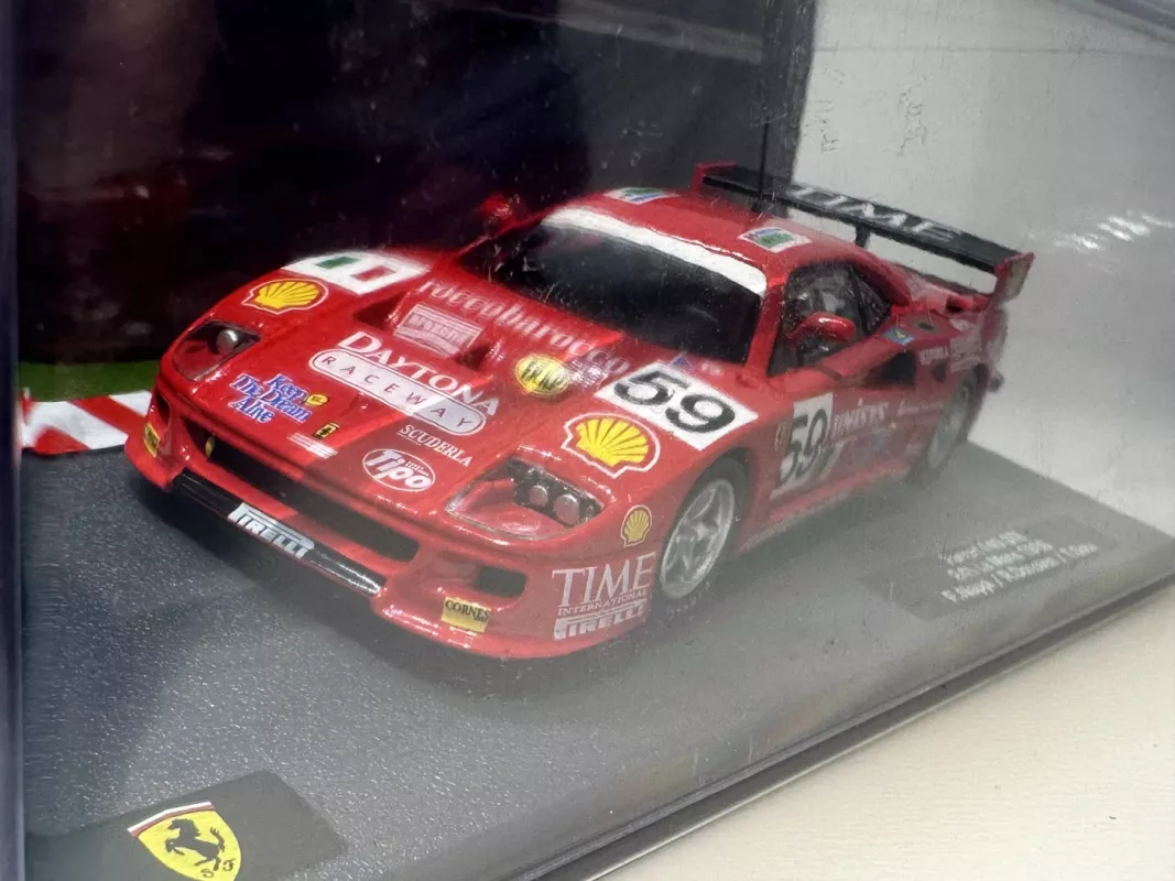 Ferrari F40 GTE #59 24h Le Mans 1996 1:43 Edicola - , namai ir interjeras 4