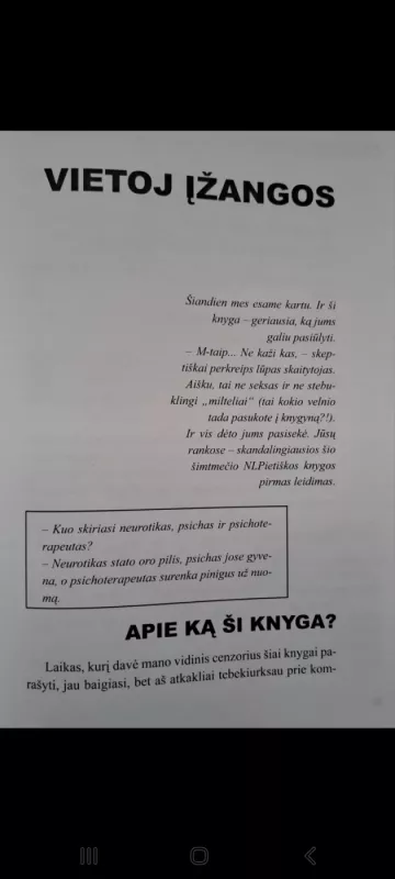 DRAUDIMŲ.NĖR: 40 NLP tecnikų norintiems gyventi kaifuojant - Diana Balyko, knyga 5