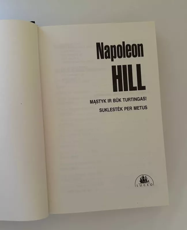 Mąstyk ir būk turtingas - Napoleon Hill, knyga 4