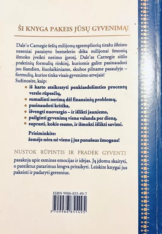 Nustok rūpintis ir pradėk gyventi - Dale Carnegie, knyga 4