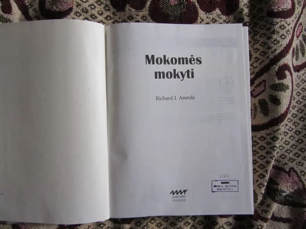 Mokomės mokyti - Richard Arends, knyga 3