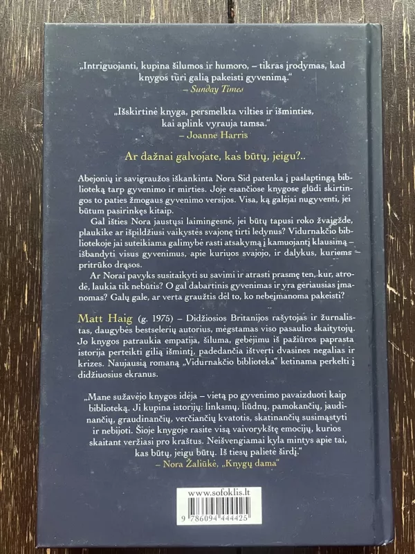 Vidurnakčio biblioteka - Matt Haig, knyga 3