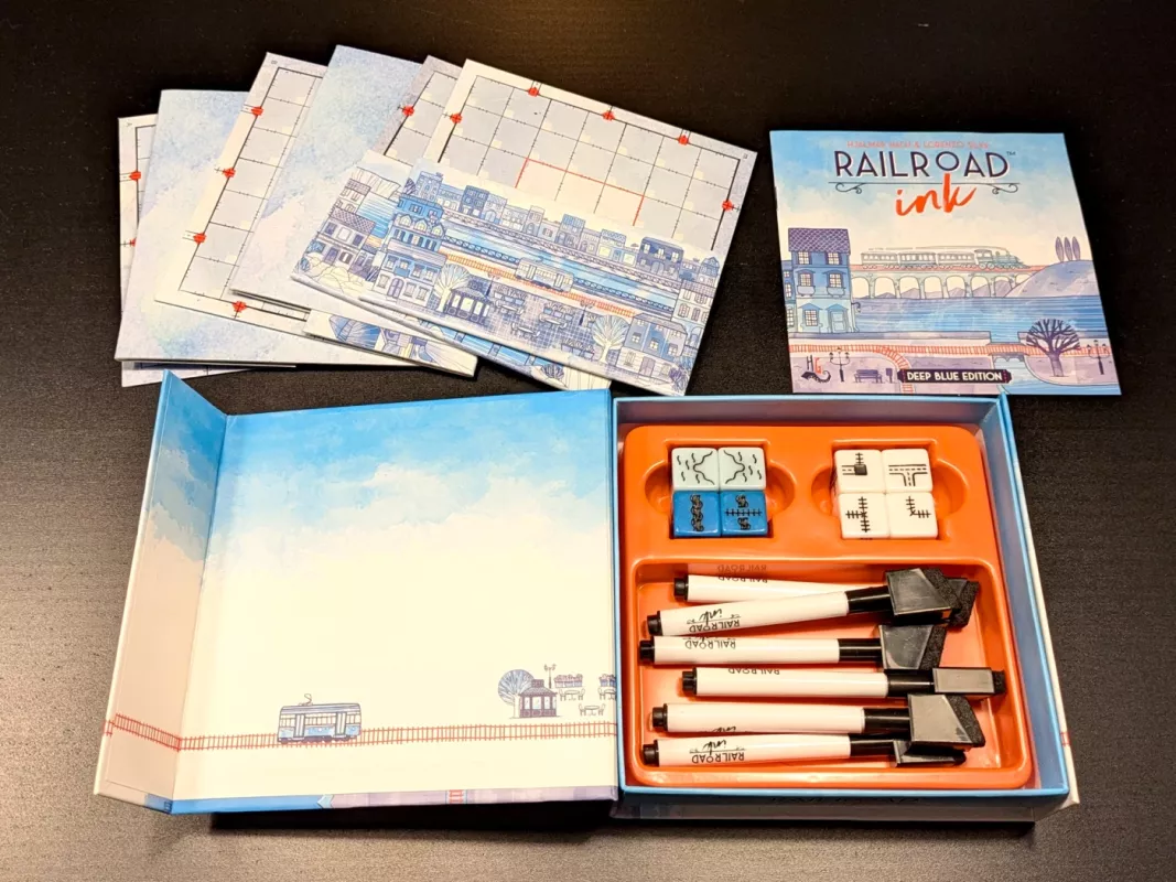 Railroad Ink: Deep Blue Edition - , stalo žaidimas 5