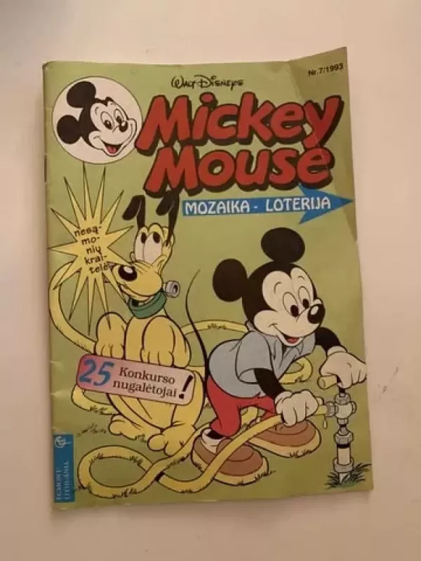 Mickey Mouse 1993 m., Nr. 7 - Walt Disney, knyga 2