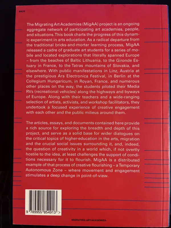 Migrating art academies - Vytautas Michelkevičius, Žilvinas Lilas, Alvydas Lukys, Mindaugas Gapševičius, Lina Rukevičiūtė, knyga 3