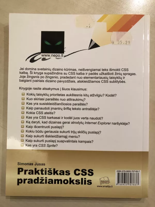 Praktiškas CSS pradžiamokslis - Simonas Jusas, knyga 4