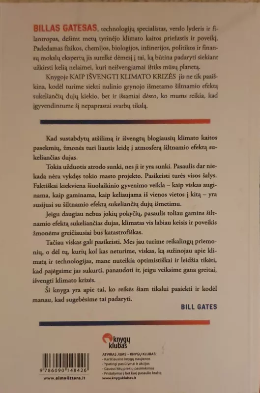 Kaip išvengti klimato krizės - Bill Gates, knyga 4