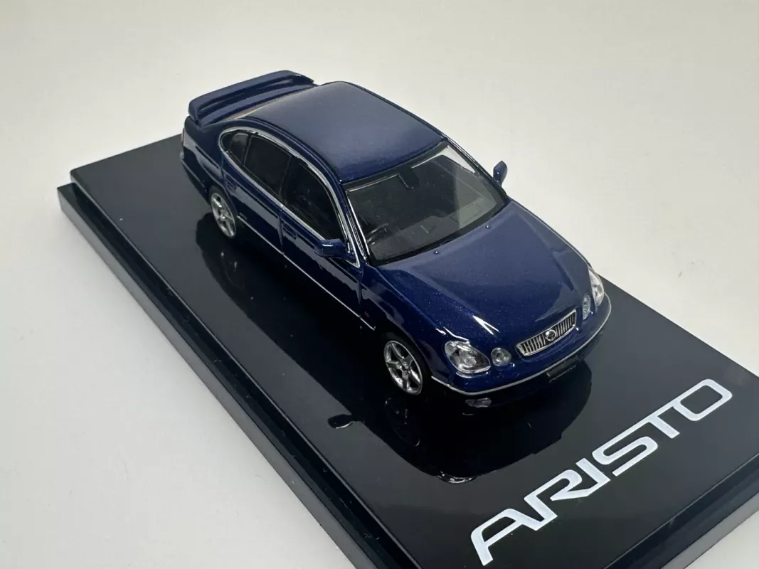 Toyota Aristo V300 Vertex Edition Dark Blue Mica 1:64 Hobby Japan - , namai ir interjeras 6