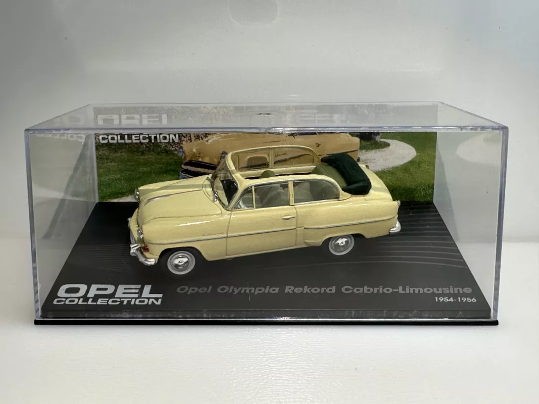 Opel Rekord Olympia Cabriolet-Limousine 1954-1956 1:43 Eaglemoss - , namai ir interjeras 3