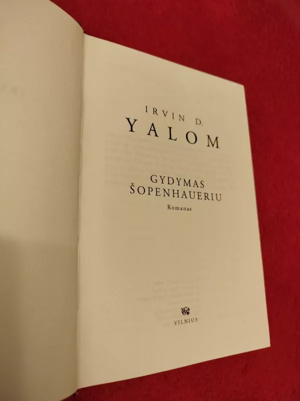 Gydymas Šopenhaueriu - Irvin D. Yalom, knyga 3