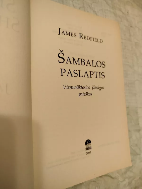 Šambalos paslaptis - James Redfield, knyga 3