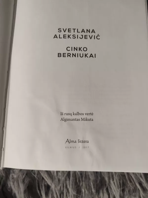 Cinko berniukai - Svetlana Aleksijevič, knyga 5