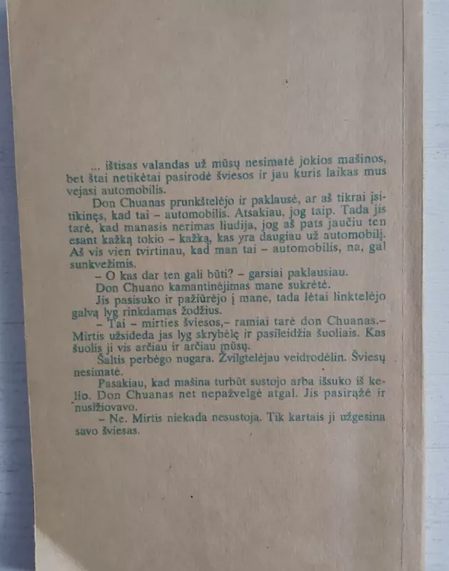 Nepažįstama tikrovė - K. Kastaneda, knyga 3